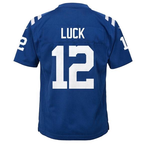 Youth Indianapolis Colts Andrew Luck Nike Royal Color Rush Game Jersey in Medium - Picture 2 of 11